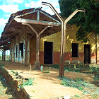 Foto da estação de trem de Santa Cruz das Palmeiras