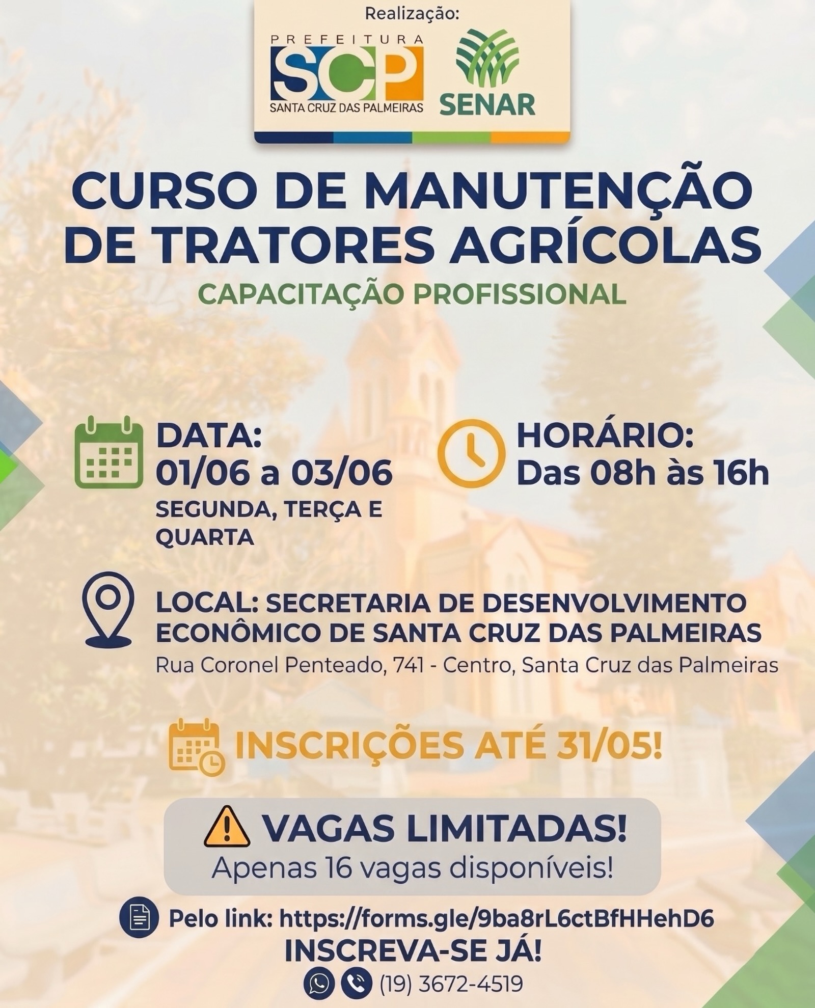 Post do instagram da Prefeitura de Mandirituba