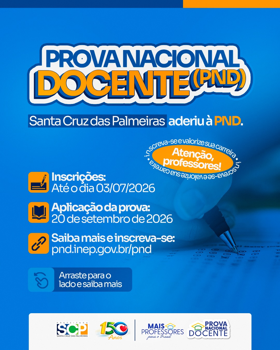 Post do instagram da Prefeitura de Mandirituba